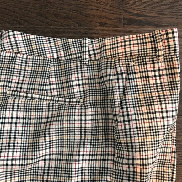 Massimo Dutti Plaid 100% Wool Pants - Size 6 - Picture 3 of 7